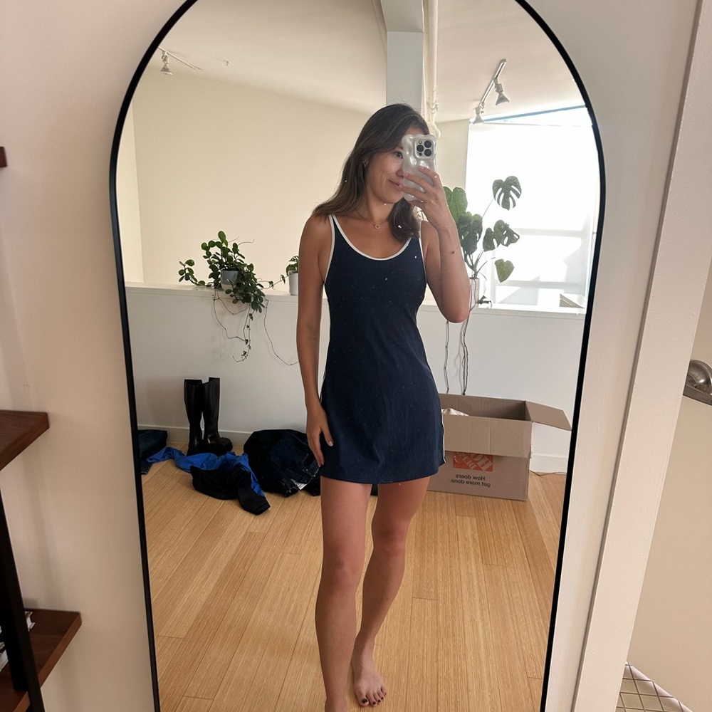 Lululemon tennis Blue Sleeveless Dress w/ shorts